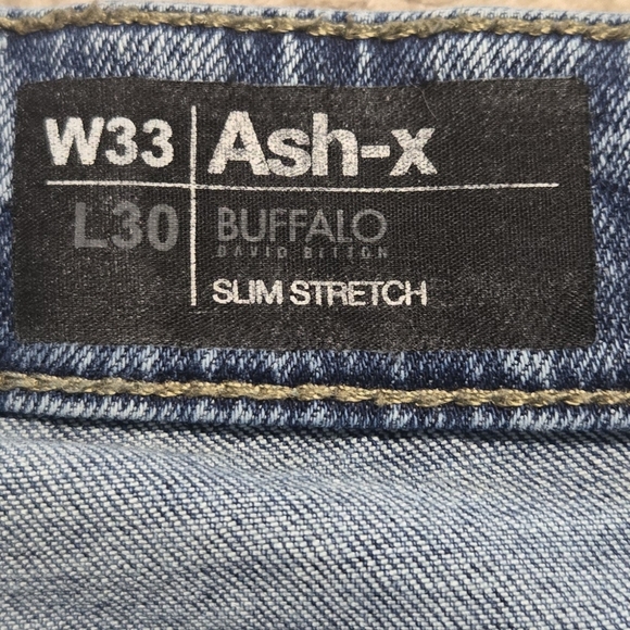 Buffalo David Bitton Jeans 33W x 30 L Ash-X Slim Stretch - Picture 4 of 6